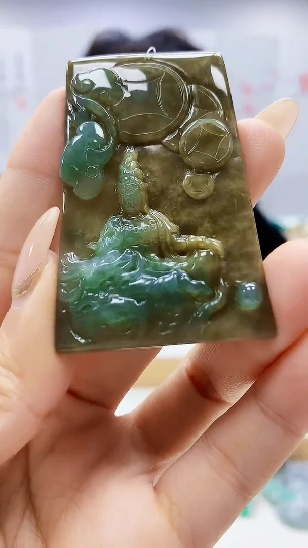 未镶嵌定制翡翠5145ty-毛货挂件8