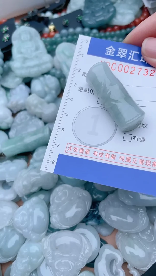 翡翠未镶嵌颈饰2732