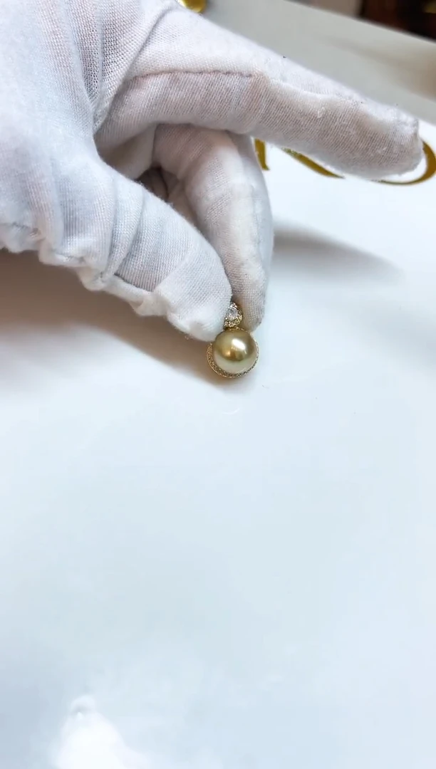 银S925镶嵌颈饰海水珍珠10mm