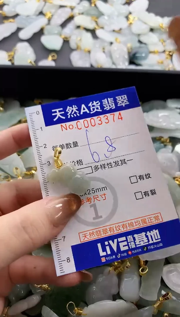 颈饰未镶嵌翡翠天然A货翡翠