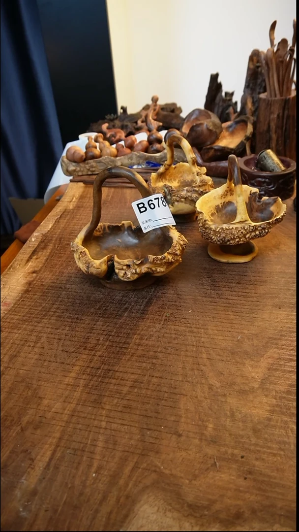 自**行B678鹰瞳手作硬木工艺小提篮