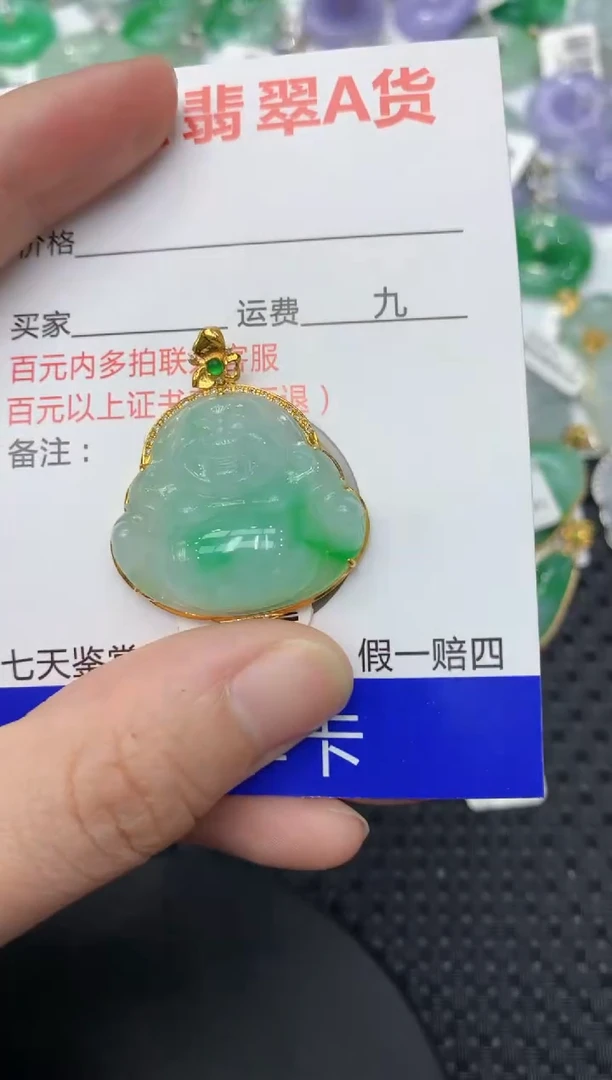 【闪购商品】翡翠颈饰18K金镶嵌111111111