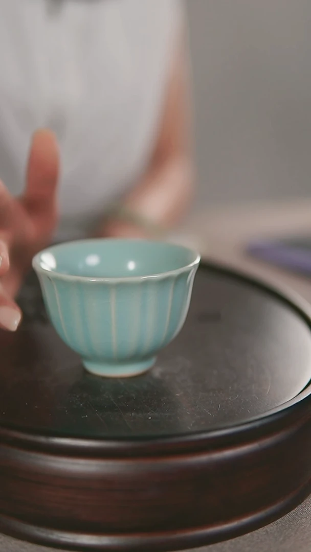 杯子原产地原矿釉汝瓷微瑕