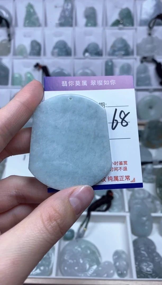 【闪购商品】翡翠颈饰未镶嵌无事牌