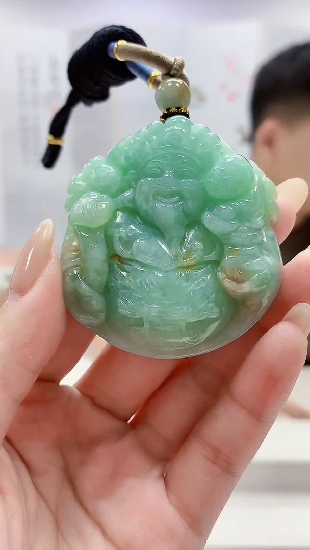 未镶嵌定制翡翠4917lr-毛货挂件130