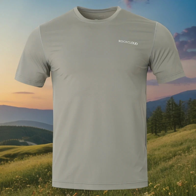 男款夏季空调T恤短袖降温超速干户外运动短袖T恤面膜T半截袖