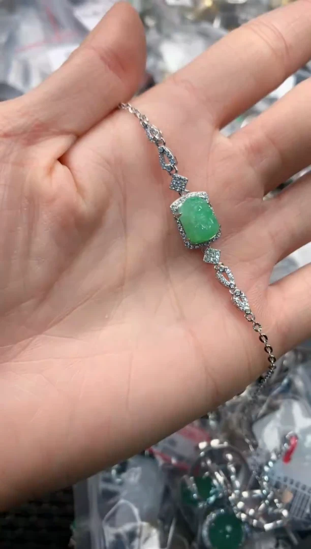 银S925镶嵌戒指翡翠3                   1