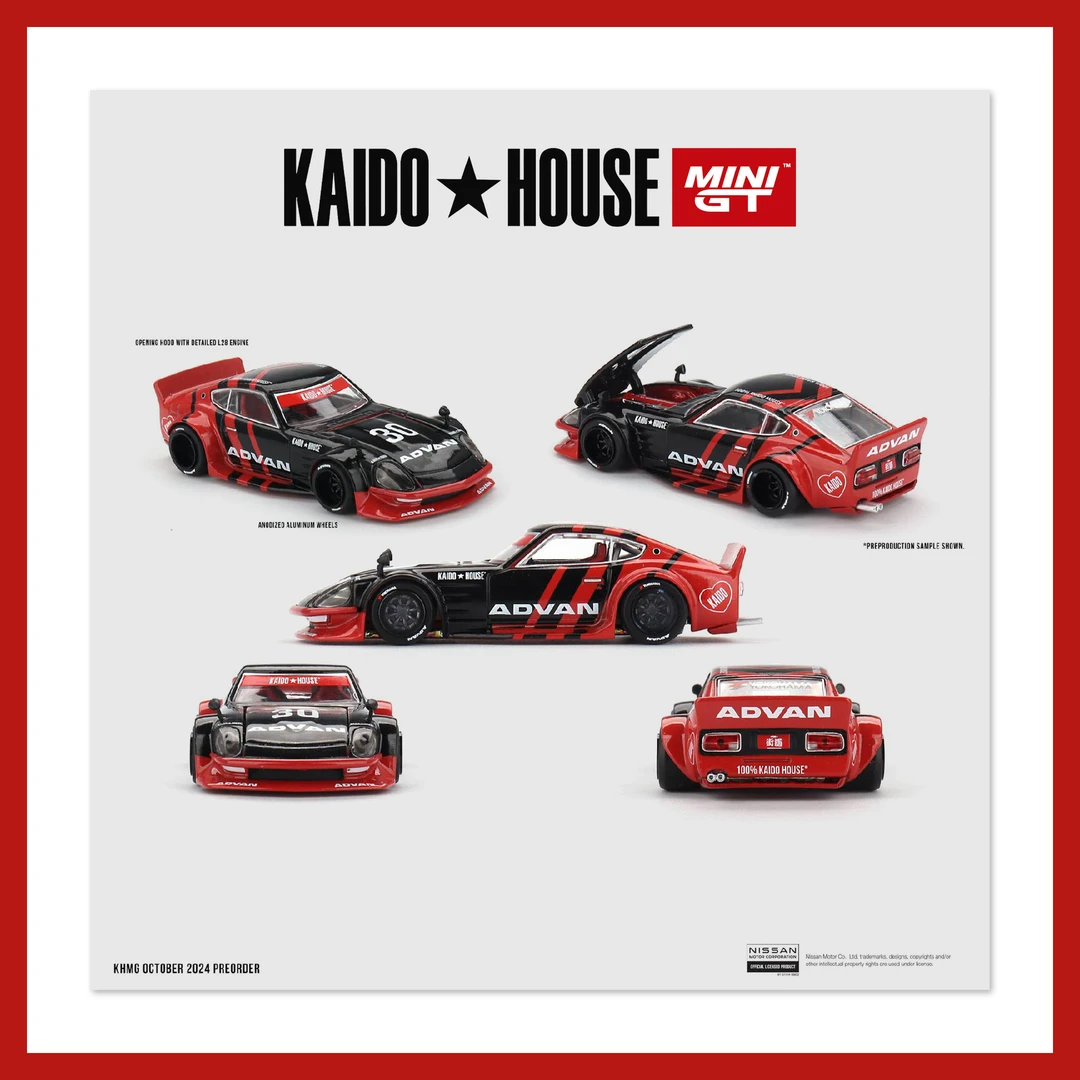 MiniGT KaidoHouse 尼桑恶魔Z advan 阿迪王涂装 1:64合金车模