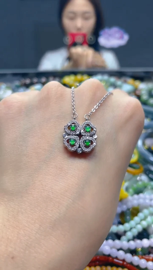 颈饰未镶嵌翡翠/S/翡翠A货，一件也是批发价