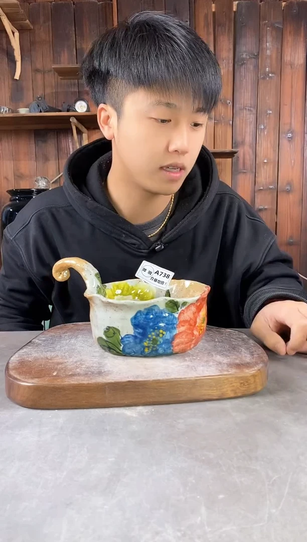 【闪购商品】碗738暇，手工手绘，新年快乐！