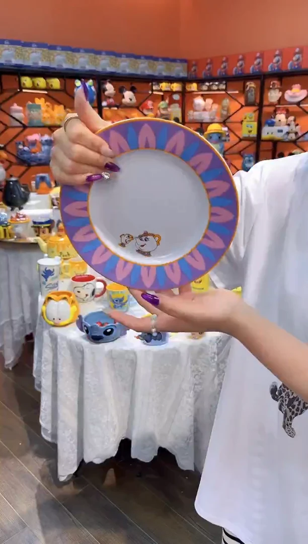 瓷片@@陶瓷茶壶太太糕点盘