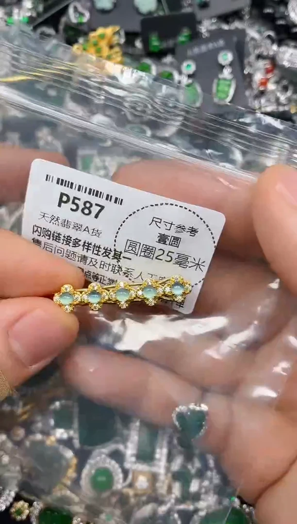 颈饰未镶嵌翡翠P587发夹