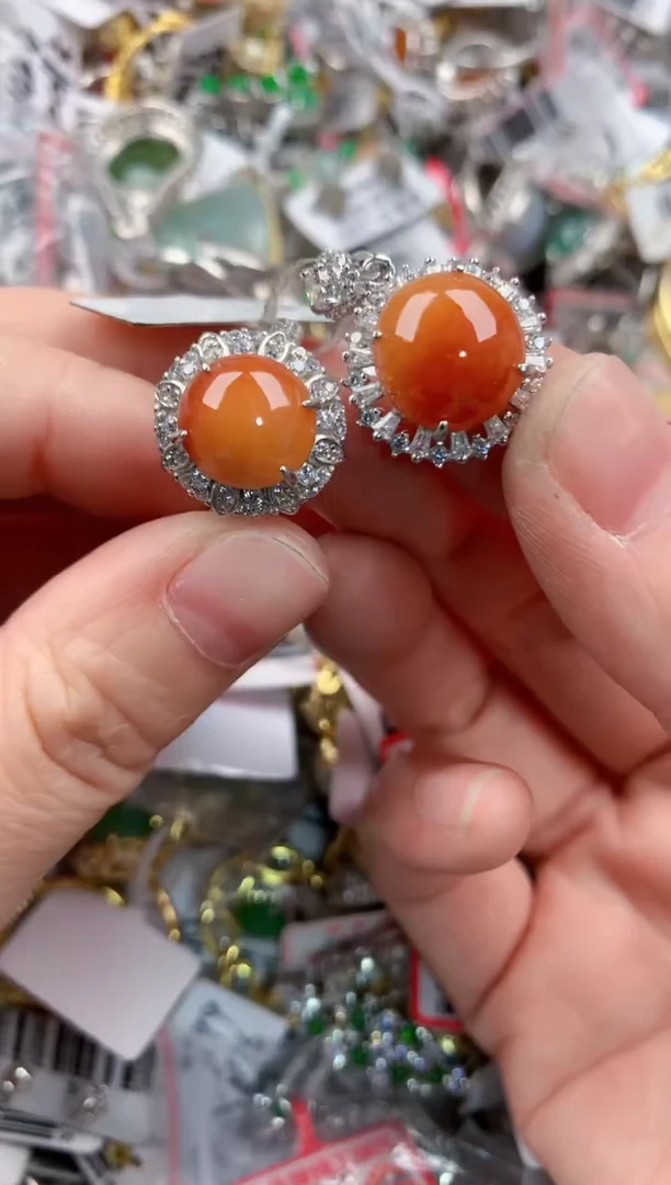 银S925镶嵌戒指翡翠3333----8