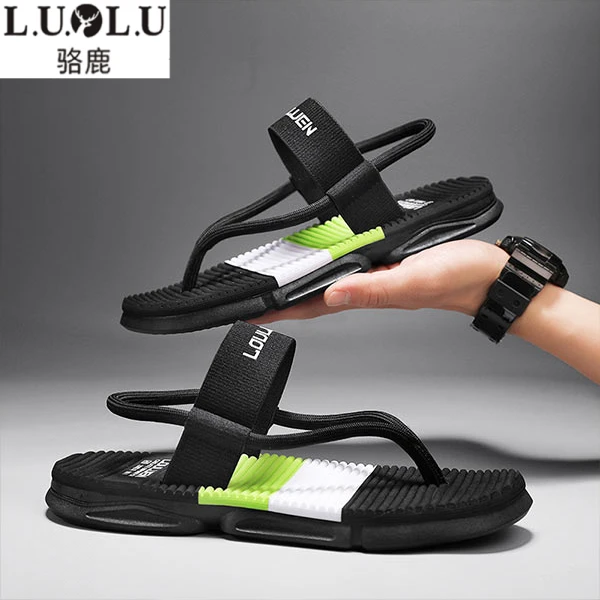 凉鞋男2025夏季防滑外穿轻便人字拖男士专用外出开车两用沙滩凉鞋