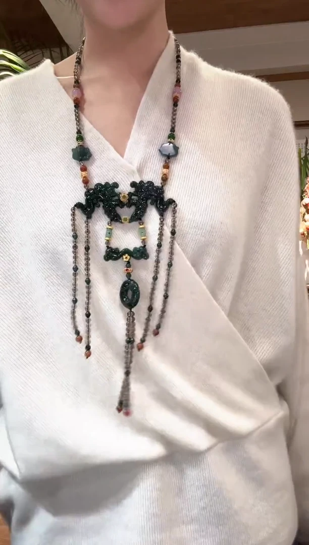 【闪购商品】翡翠颈饰未镶嵌国风