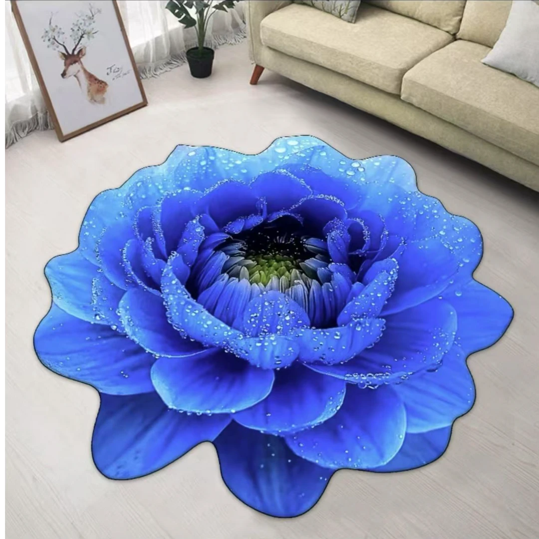 花朵卫生间门口地垫网红爆款洗澡间门垫防滑垫浴室软硅藻吸水脚垫