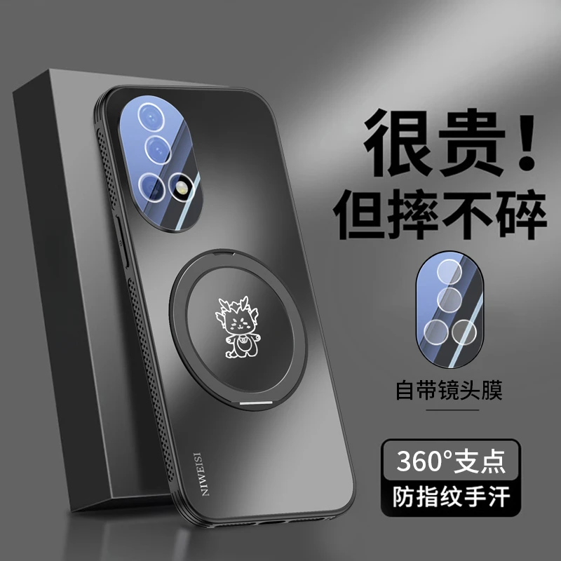 适用华为nova12pro手机壳新品支架壳nova12镜头全包ultra防摔磁吸