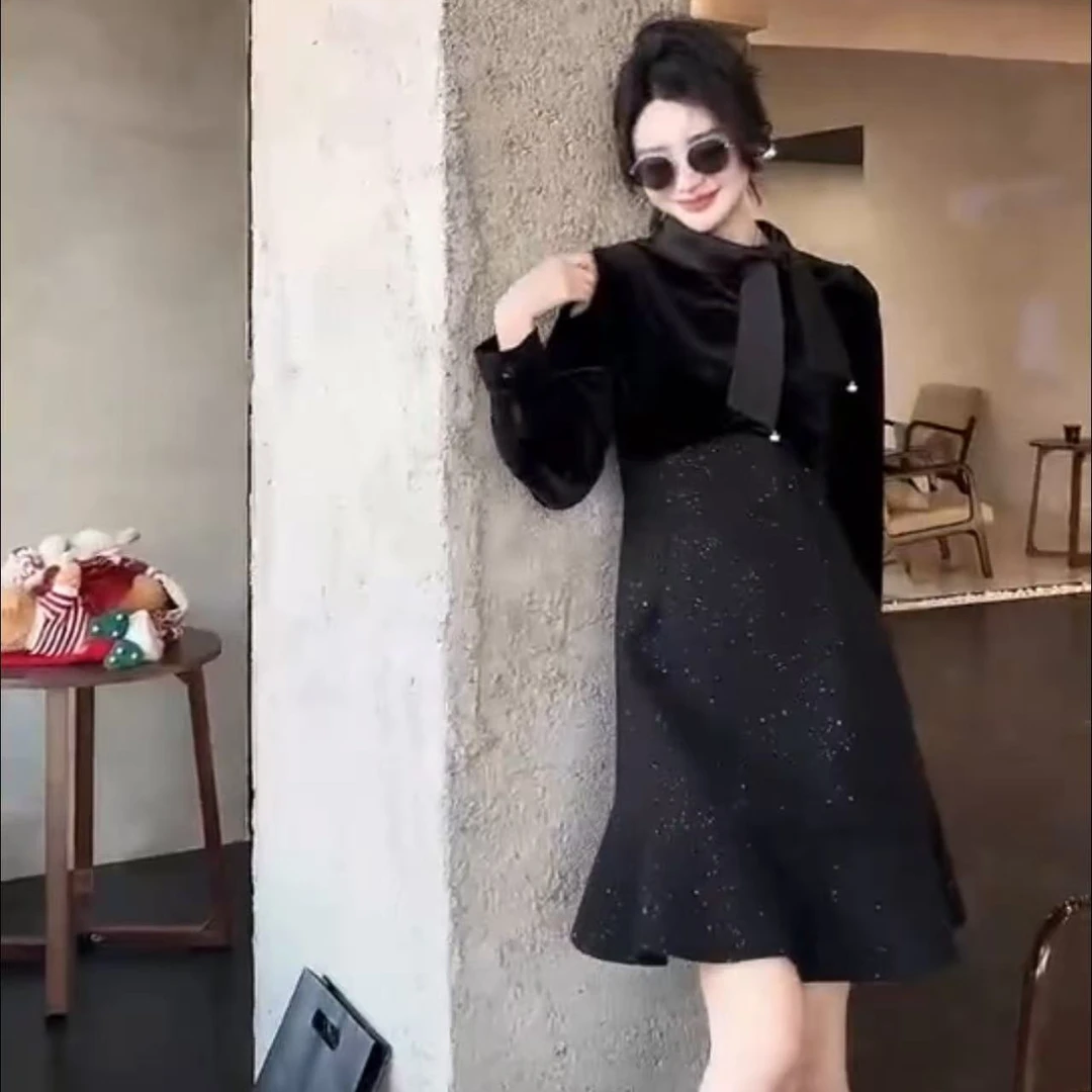 新年战袍新款洋气连衣裙