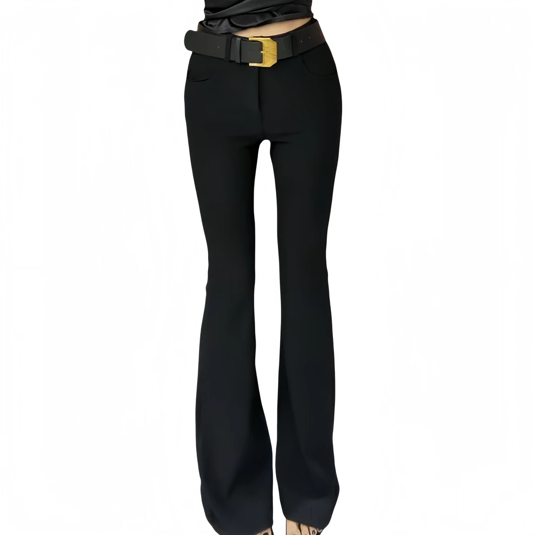 「主播推荐春季新款」9611款百搭喇叭裤