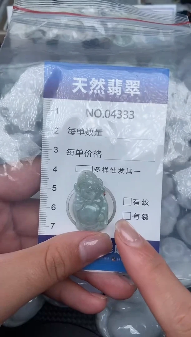 颈饰未镶嵌翡翠纯天然A货翡翠4333