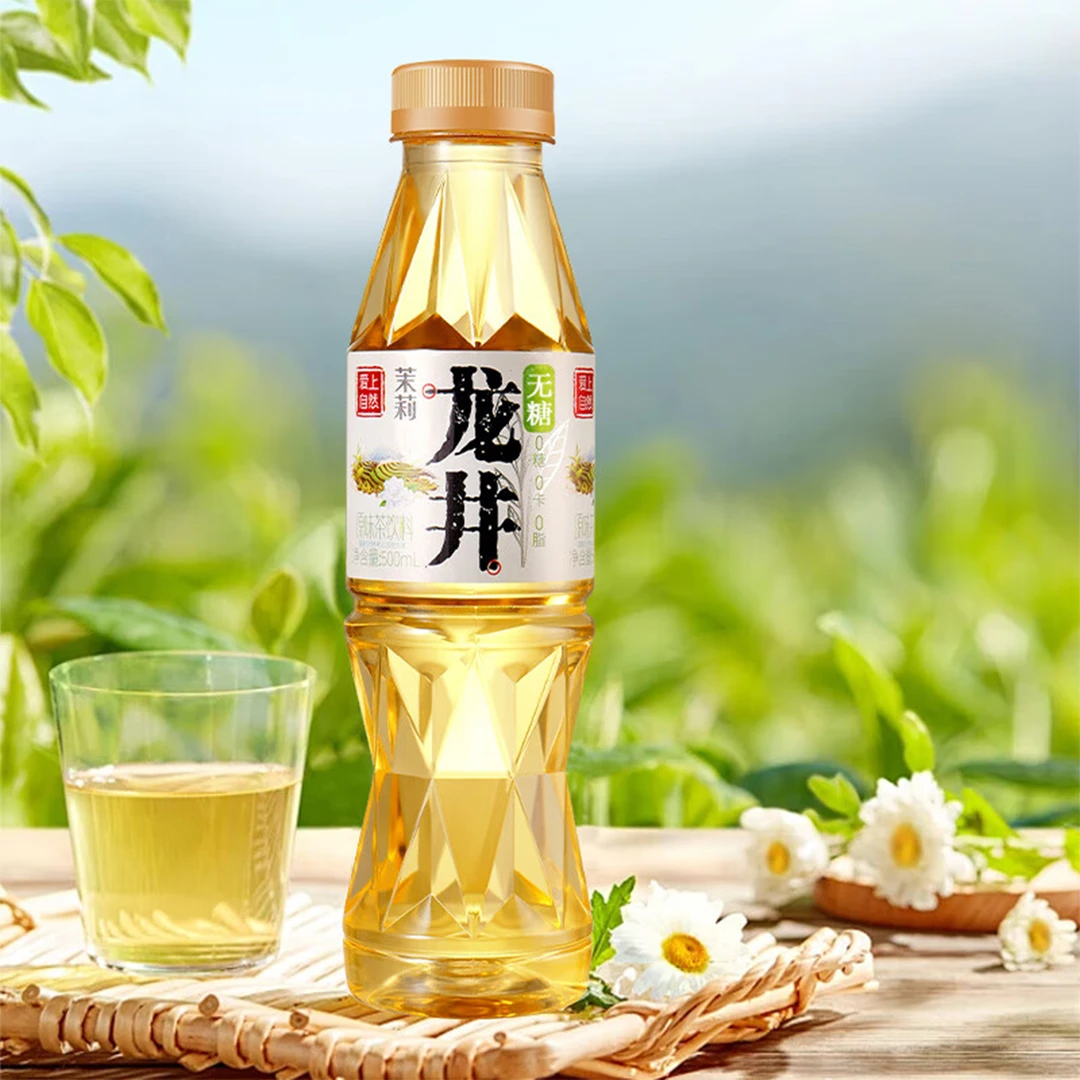 5瓶茉莉花茶/龙井500ml爱上自然混搭口味便携高品质0茉莉花茶饮料