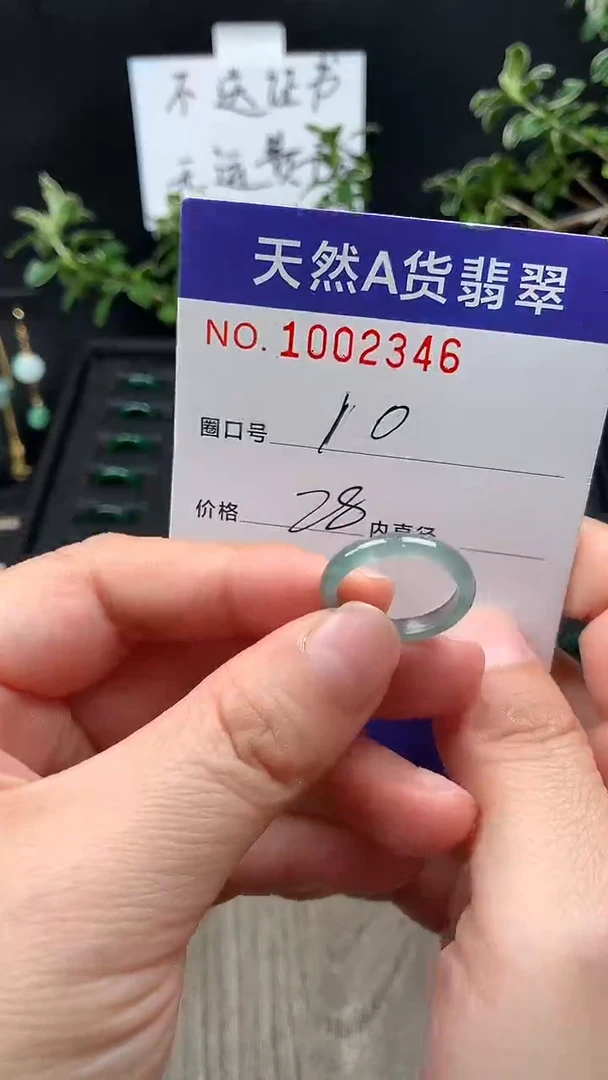 未镶嵌戒指翡翠10#