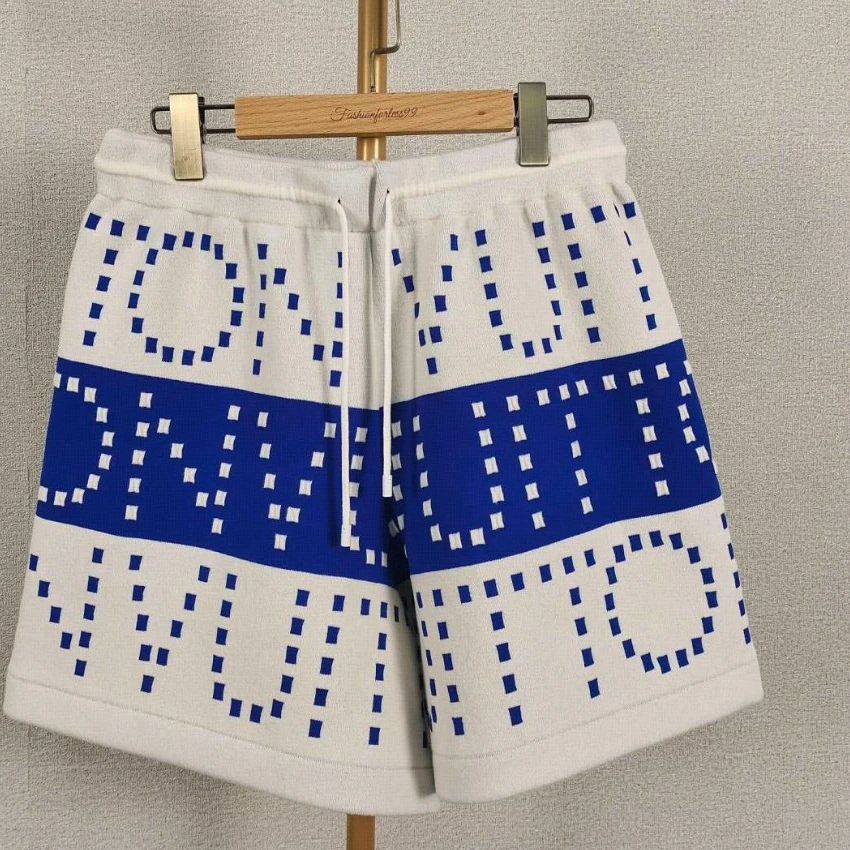 未使用 LouisVuitton/路易威登 针织短裤 蓝白/XS