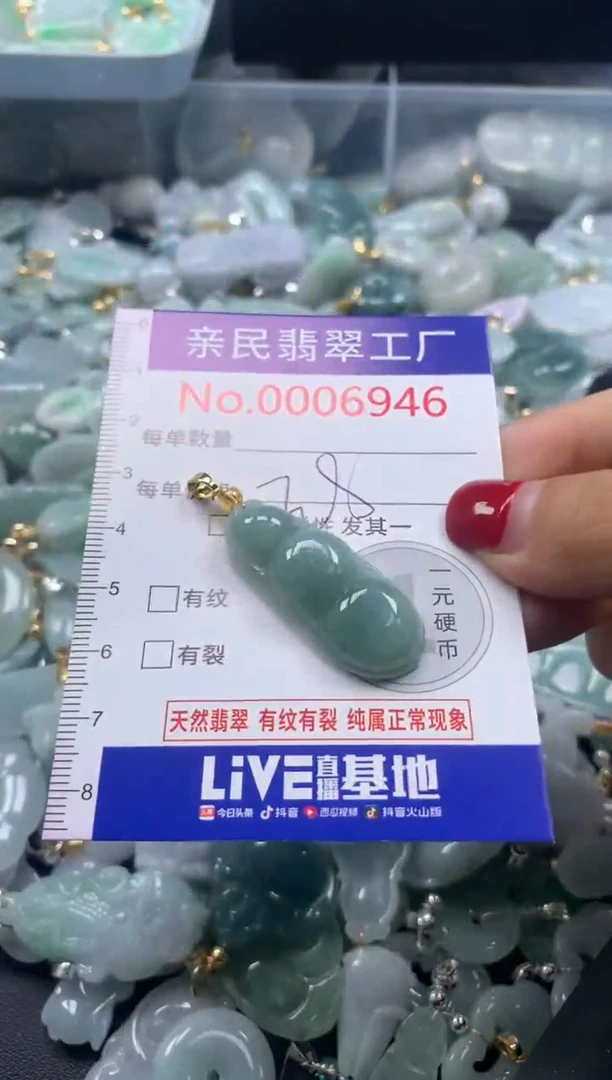 吊坠(不含链)未镶嵌翡翠6946