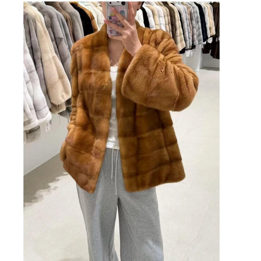 山.尔【皎璇】冬款保暖水貂外套