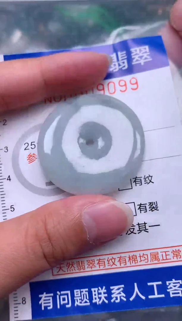 翡翠未镶嵌吊坠(赠链)1