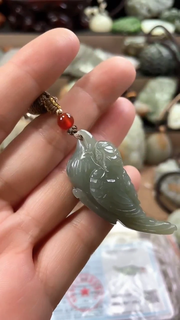 和田玉未镶嵌挂件0033