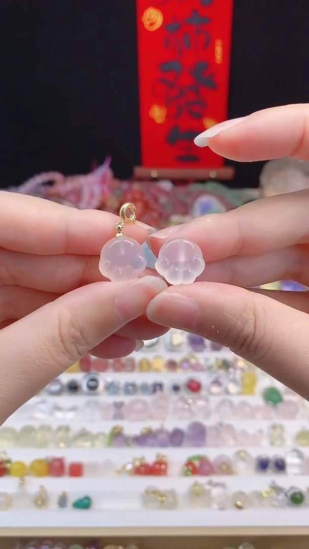 【闪购商品】水晶配件未镶嵌白玛猫爪滴流款一个装