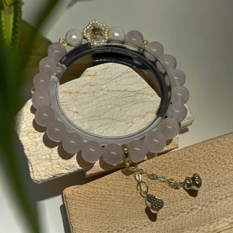 【我爱妖晶Y&J】福利款粉阿塞少女心女款单圈手串