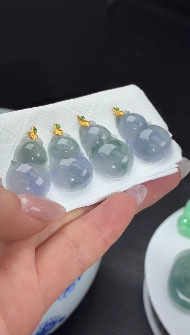 18K金镶嵌定制翡翠DDJ40433/多样性发一件