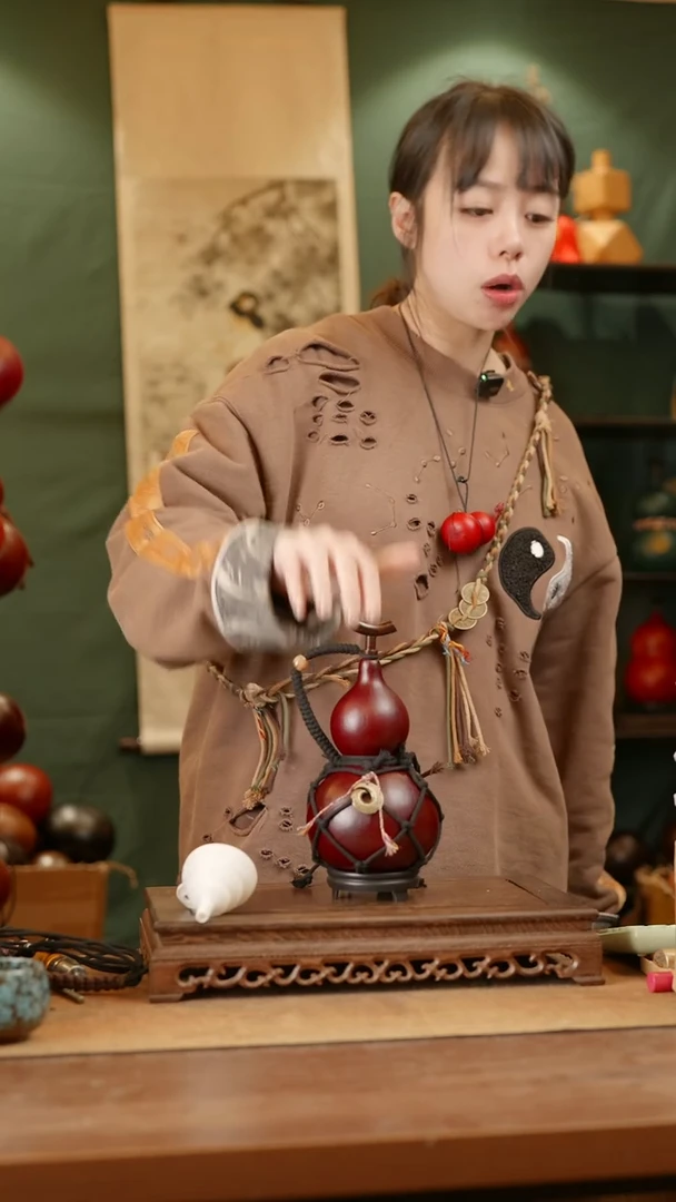 101号精品天然大漆酒葫芦一物一拍~