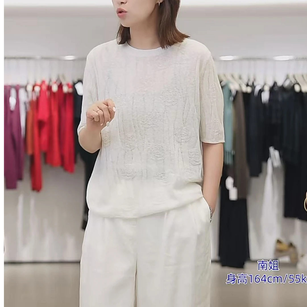 【7-18】WGKHF0011针织衫56.3%棉 43.7%亚麻