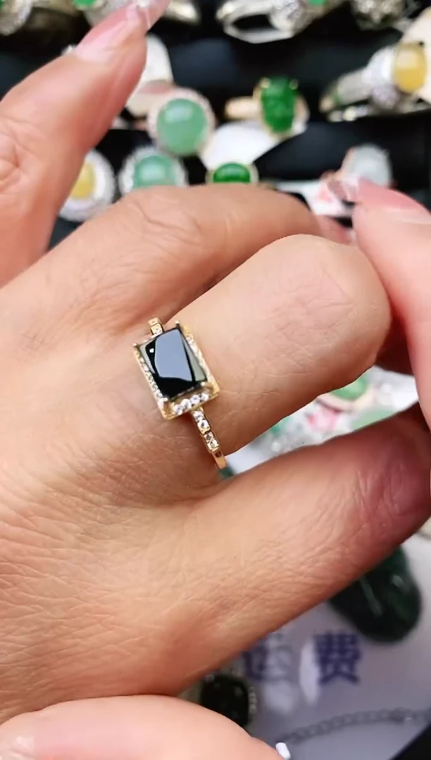 翡翠银S925镶嵌耳饰天然