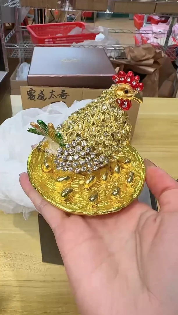 【闪购商品】茶宠珐琅首饰盒摆件AD101