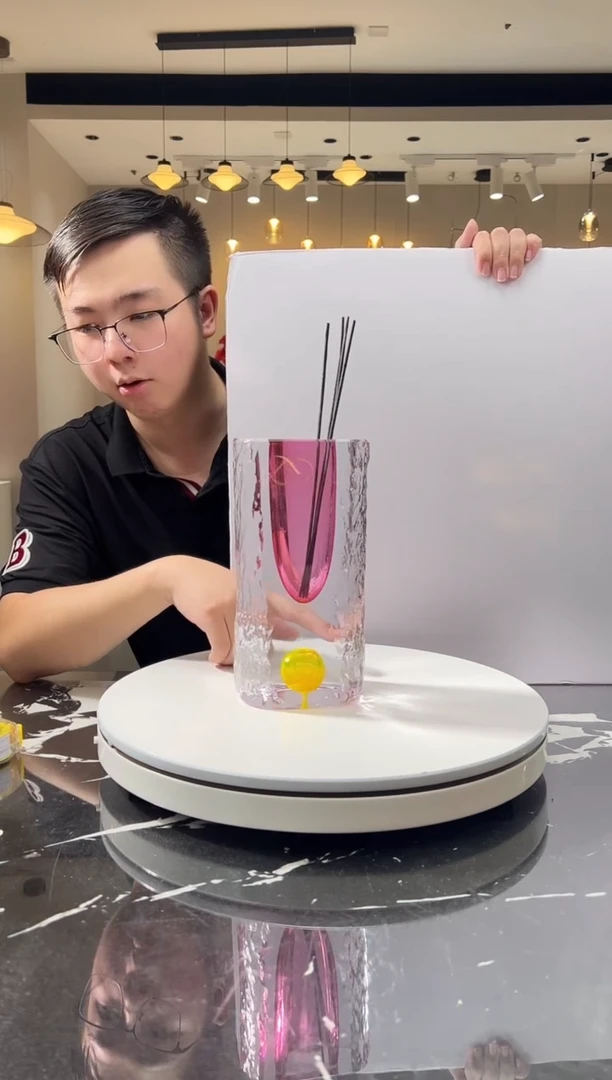 摆件巴比特美学 金红香薰瓶