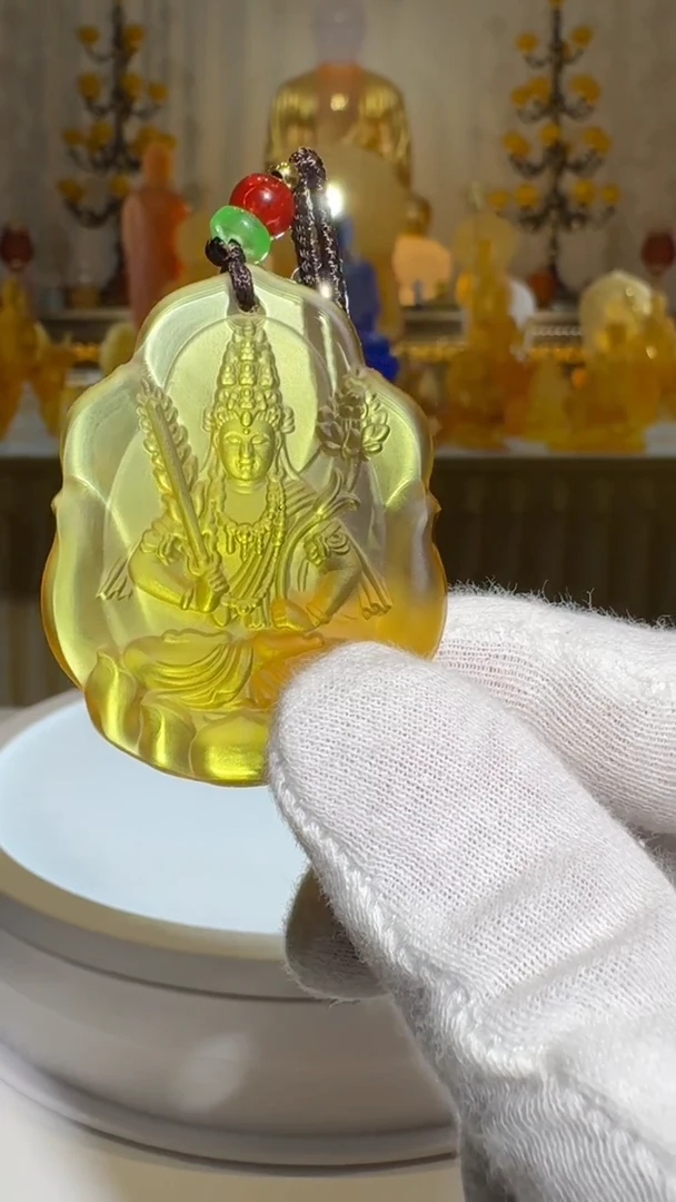 手工艺品琉璃匠门琉璃虚空藏挂件