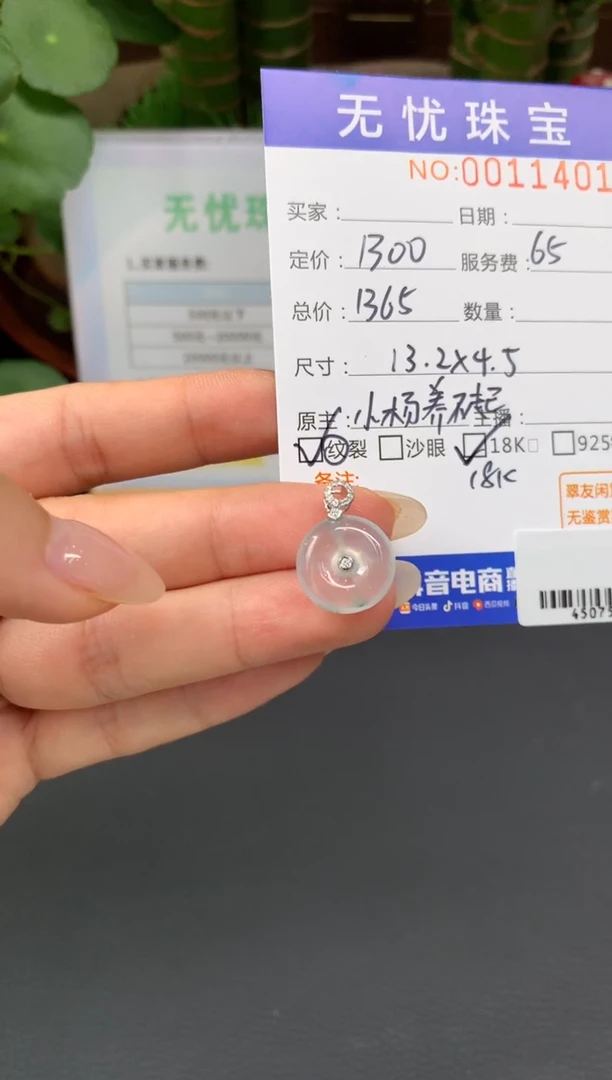 18K金镶嵌定制翡翠马**娅A179