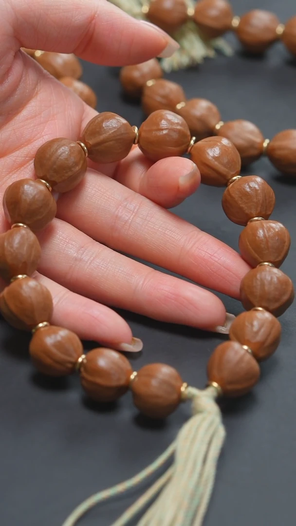 橄榄核手串小籽素串蜜桃臀