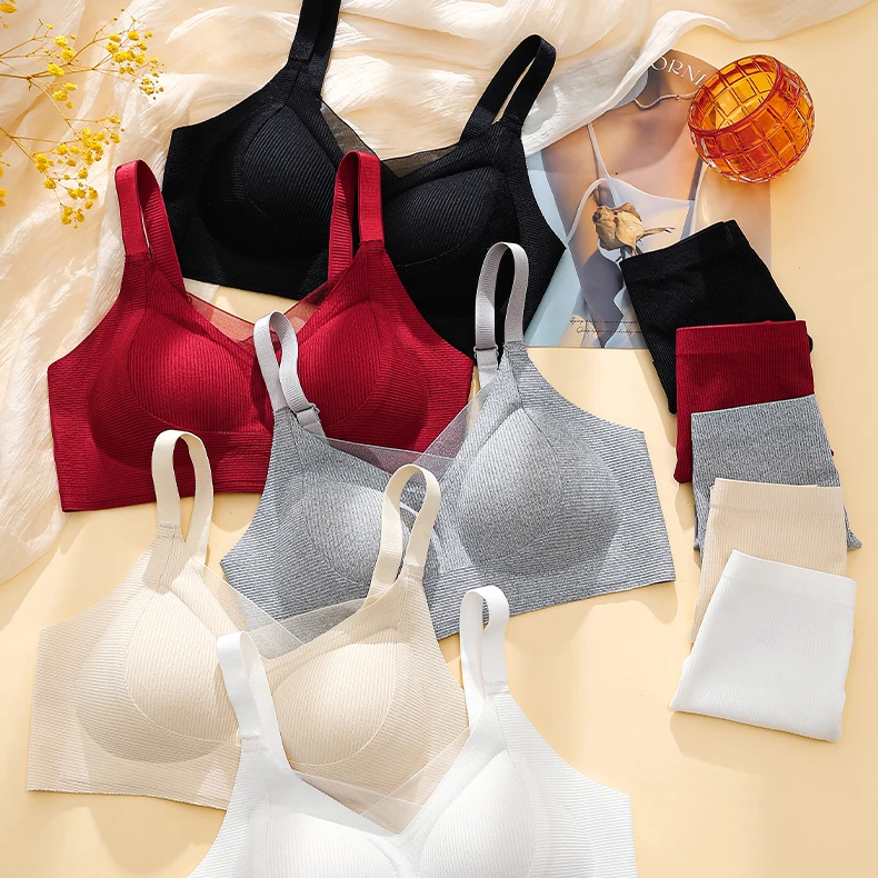 【想你】无痕无钢圈ABC通杯提拉聚拢内衣舒适承上托防下垂果冻文胸