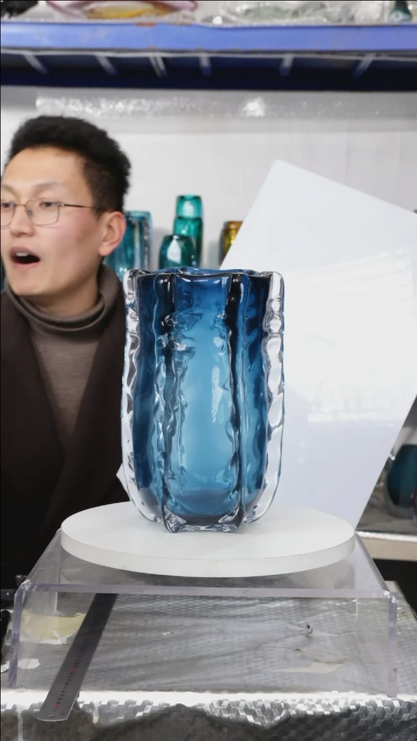 【闪购商品】琉璃【幻彩】高27精品琉璃正常手工痕迹
