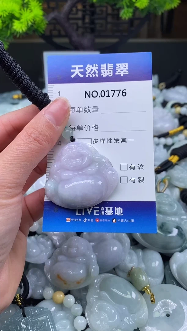 颈饰未镶嵌翡翠天然缅甸翡翠1776