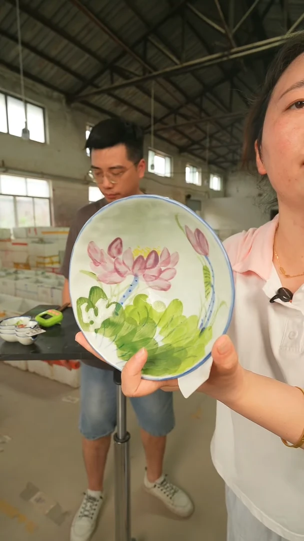 碗景德镇高温釉下手绘陶瓷
