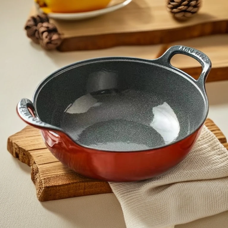 YODINE肴达人24cm元宝锅带木盖#铸铁珐琅厨房佳品美食美器搪瓷