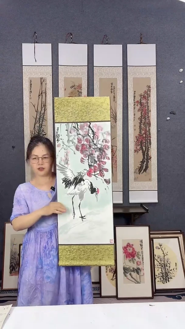 国画92*32吴铁成作品
