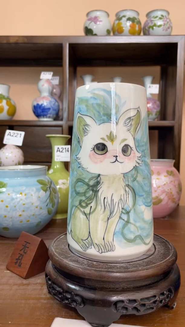 瓶景德镇手绘陶瓷花瓶 源头工厂