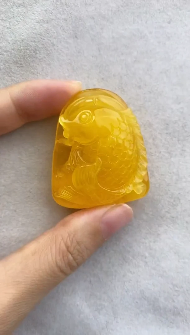 未镶嵌琥珀裸石10718197-吊坠